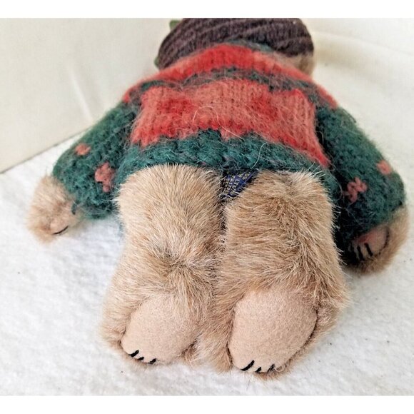 Boyds Bears Jointed Plush Bear AUNT FANNY FREMONT 918350 NWT 8" sweater hat - Picture 6 of 12